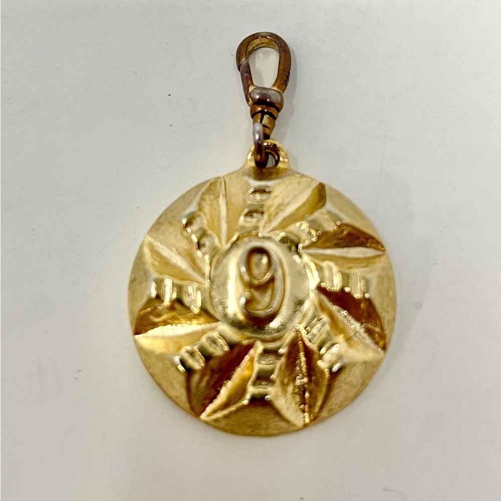 Lulu Frost Gold Number 9 Charm